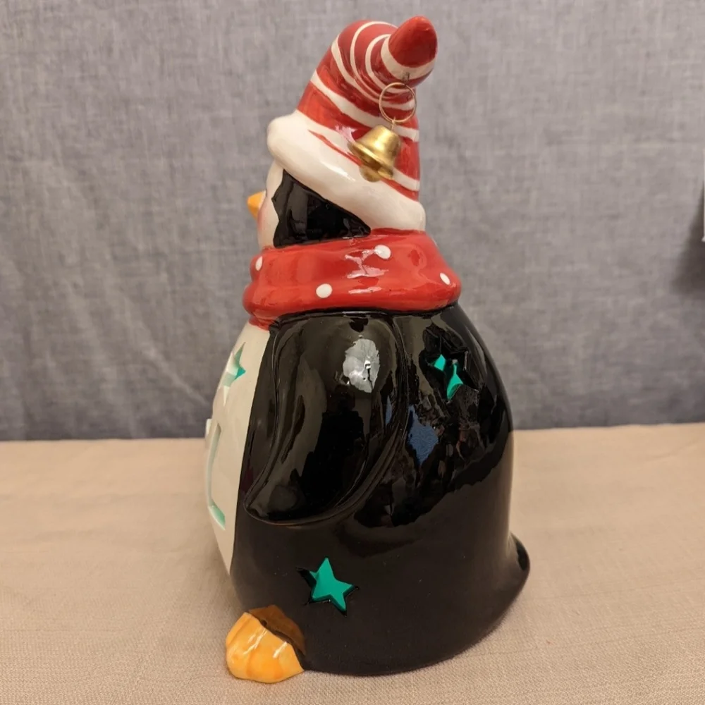 Loblolly Pines Holiday Luminaries Color Changing LED Ceramic Christmas Penguin